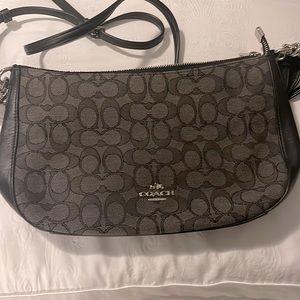 Coach leather and canvas bag